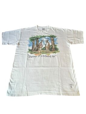 Vintage The Far Side Deer Hunting Graphic Tee XL USA Made Gary Larson